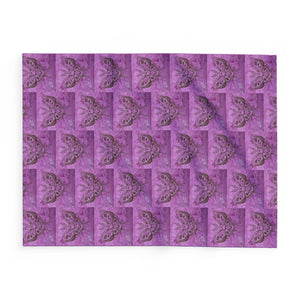 Butterfly Skull Pattern Arctic Fleece Blanket - Cozy Home Decor