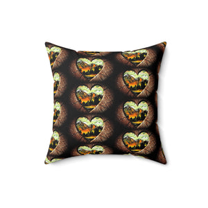 Nature-Inspired Heart Pillow | Cozy Home Decor