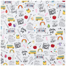Load image into Gallery viewer, Handmade Valance or Curtain Panel I Can Do Anything School Notebook
