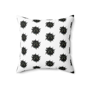 Decorative Spun Polyester Pillow with Abstract Design - Cozy Living Room Accent