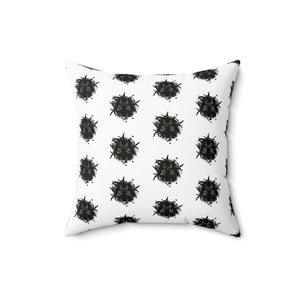 Decorative Spun Polyester Pillow with Abstract Design - Cozy Living Room Accent