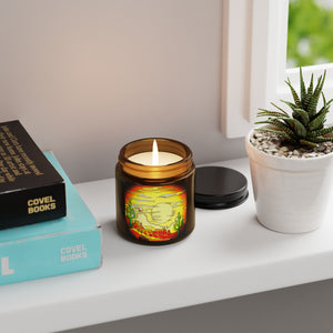 Desert Sunset Scented Soy Candle - Amber Jar, Multi-Size