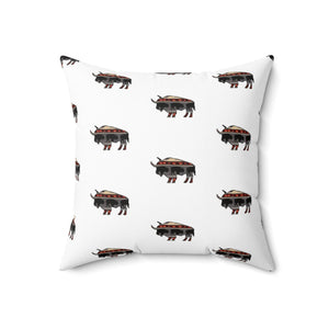 Whimsical Buffalo Print Pillow - Cozy Home Décor