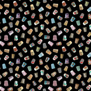 Vintage Thimbles Cotton Fabric