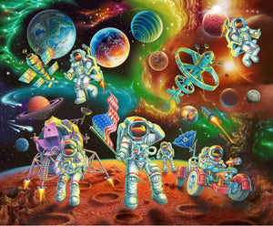 Moonwalkers 36" Wide Panel Cotton Fabric