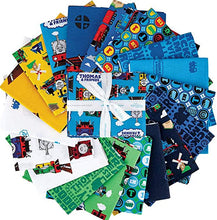 Load image into Gallery viewer, Thomas the Train All Aboard 18 Fat Quarters &amp; 1 Panel Bundle
