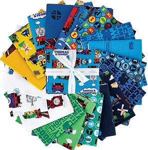 Thomas the Train All Aboard 18 Fat Quarters & 1 Panel Bundle