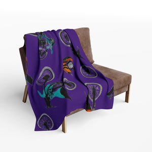 Vibrant Motorcycle Fleece Blanket - Cozy Throw for Bikers, Riders, Gifts, Home Decor, Kids' Room