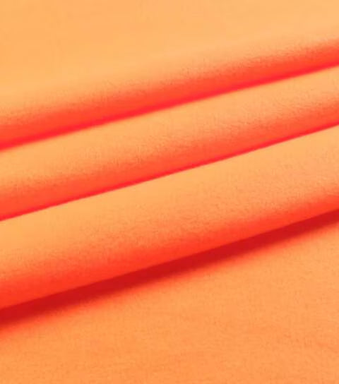 Orange Fleece Fabric