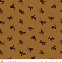 Load image into Gallery viewer, Handmade Valance or Curtain Panel Back of the Chutes Broncos Sienna
