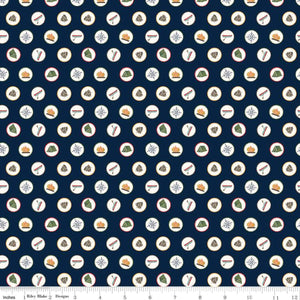 Handmade Placemat Or Table Runner Love You S'more Badges Navy
