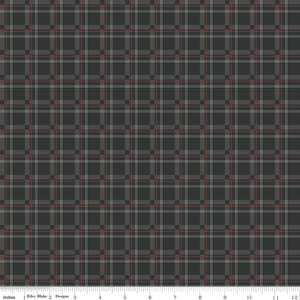 Woodsman Plaid Black Cotton Fabric