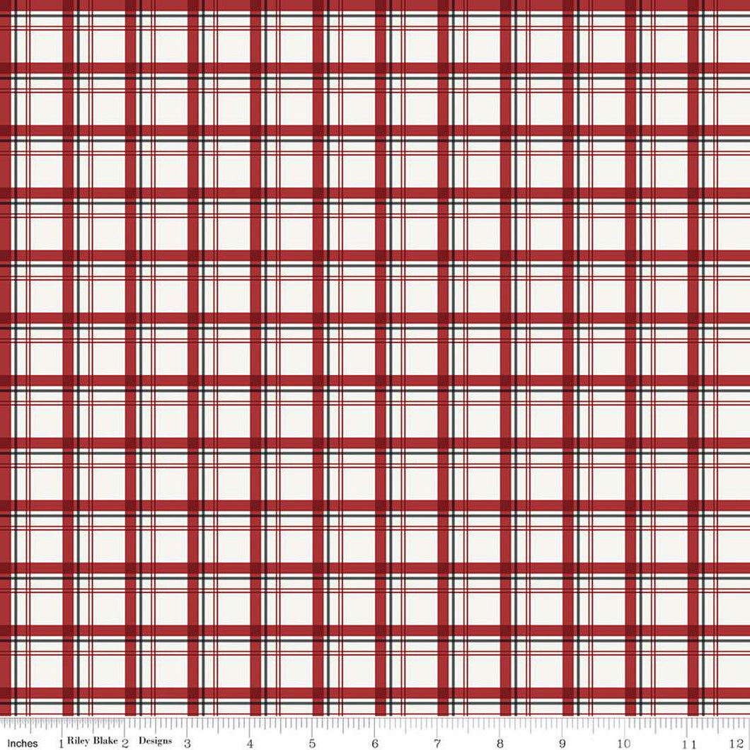 Woodsman Plaid Cream Cotton Fabric