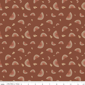 Handmade Placemat Or Table Runner 'Round the Mountain Railroad Rust