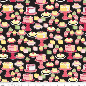Handmade Placemat Or Table Runner Flour & Flower Sweet Bakes Black