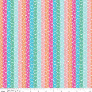 Handmade Placemat Or Table Runner Mer-Mazing Scale Stripes Multi