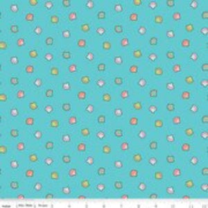 Handmade Valance or Curtain Panel Mer-Mazing Shells Blue