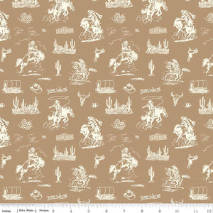 Handmade Placemat Or Table Runner John Wayne Courage Cowboys Tan