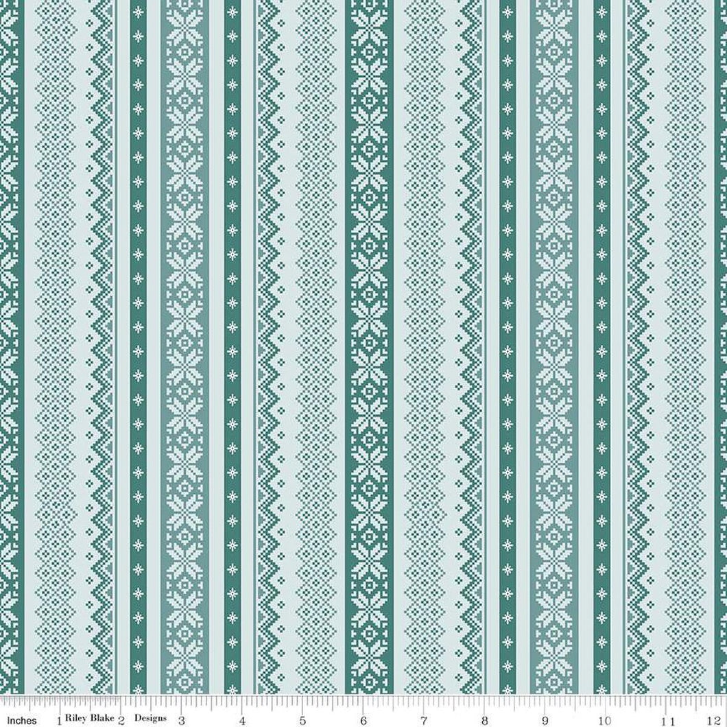 Ski Hill Sweater Powder Cotton Fabric