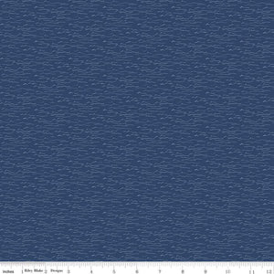 Handmade Placemat Or Table Runner Wake at the Lake Water Navy
