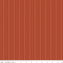 Load image into Gallery viewer, Handmade Valance or Curtain Panel Route 66 Road Stripes Rust
