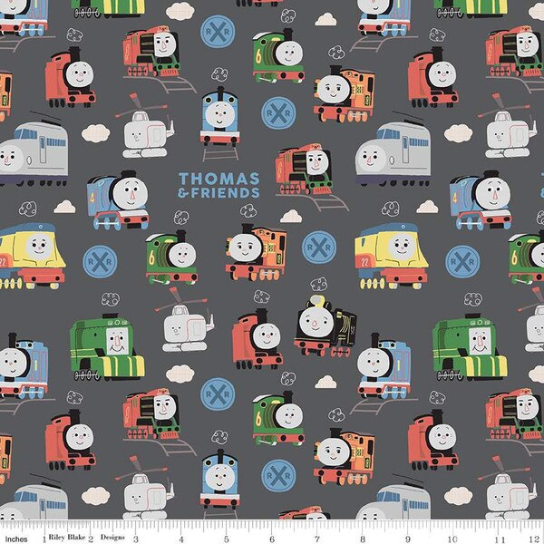 Thomas & Friends™ Sodor Railway Main Cotton Fabric