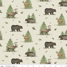 Load image into Gallery viewer, Handmade Valance or Curtain Panel Let&#39;s Get Lost in the Woods Main Off White
