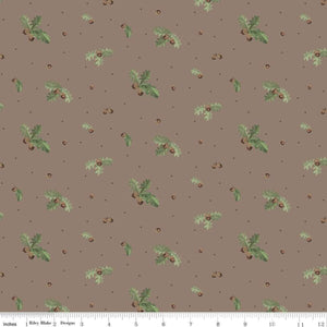Handmade Valance or Curtain Panel Let's Get Lost in the Woods Acorns and Leaves Pebble