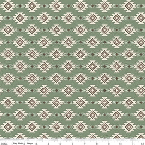 Handmade Valance or Curtain Panel Let's Get Lost in the Woods Geometric Sage
