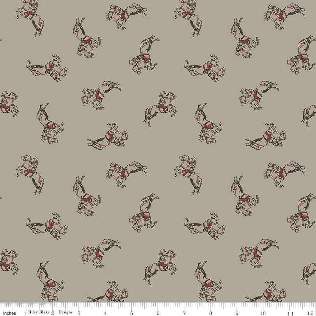 Handmade Valance or Curtain Panel Cowboys Cowboy Khaki