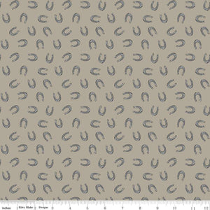 Handmade Valance or Curtain Panel Cowboys Horseshoes Khaki