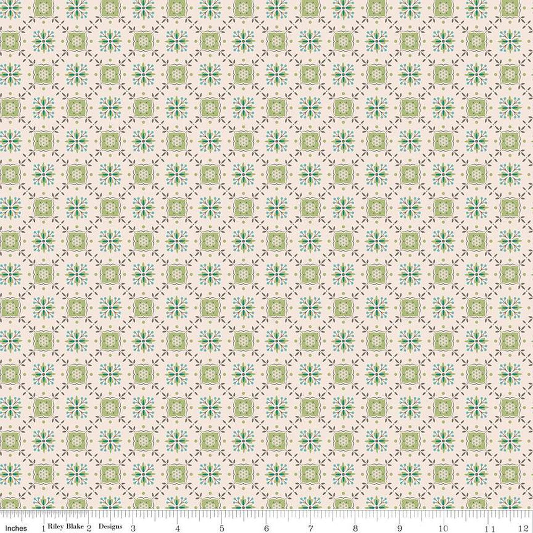 Piece & Plenty Herbs Lettuce Cotton Fabric