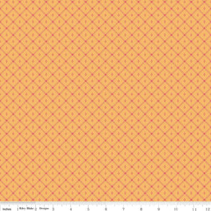 Piece & Plenty Flower Bed Marigold Cotton Fabric
