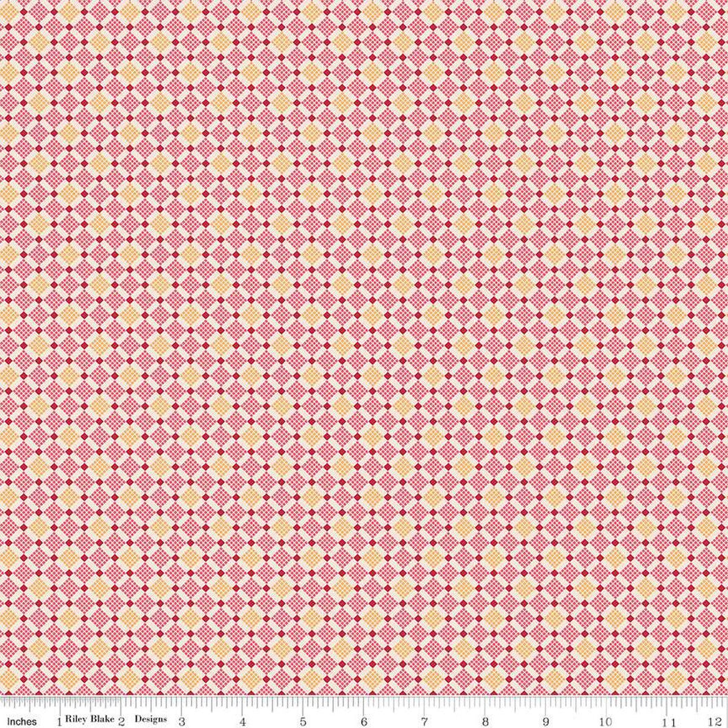 Piece & Plenty Plaid Berry Cotton Fabric