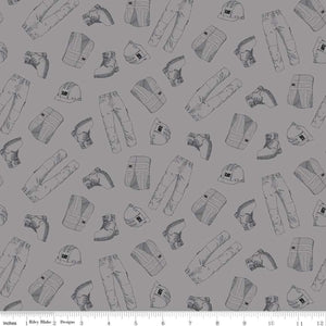 CAT® Garb Gray Cotton Fabric