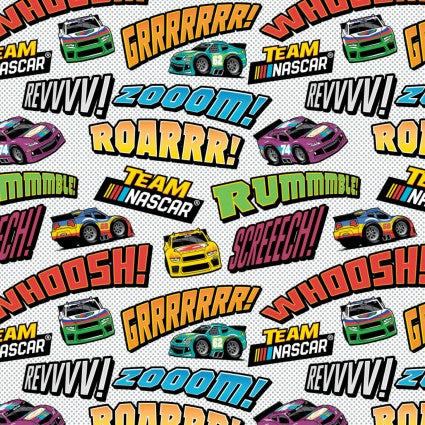 Team Nascar-Nascar Revvv  Cotton Fabric