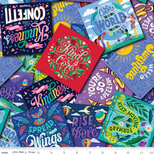 Handmade Placemat Or Table Runner Colors of Kindness™ Card Toss Multi
