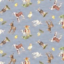 Load image into Gallery viewer, Handmade Placemat Or Table Runner Farm Life Baby Animals Slate
