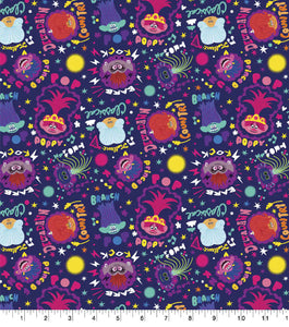 Trolls Party Cotton Fabric