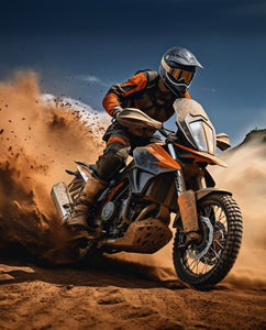 Dirt Bike #1 Panel (35.5" x 45") Panel Fabric