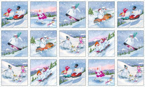 Let It Snow 24"x44" Panel 3006 White