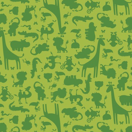Zooville Monozoo Cotton Fabric