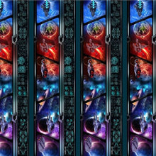 Load image into Gallery viewer, Handmade Valance or Curtain Panel SCI-FI Multi
