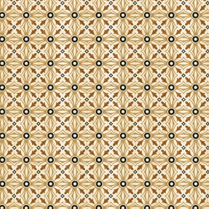 For The Love Of Coffee Coffee Medallion Cotton Fabric