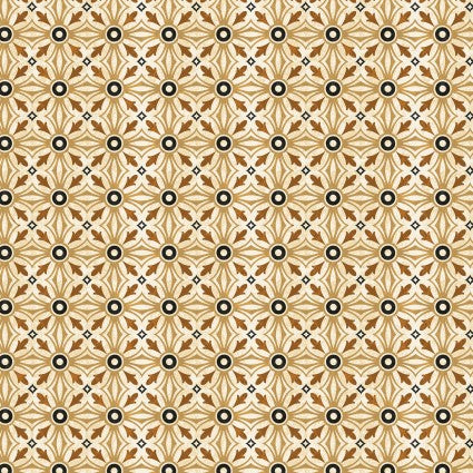 For The Love Of Coffee Coffee Medallion Cotton Fabric