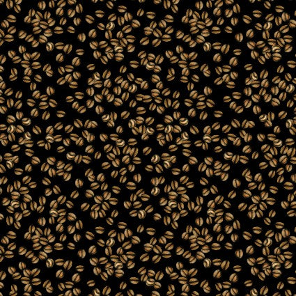For The Love Of Coffee Little Coffee Beans Cotton Fabric