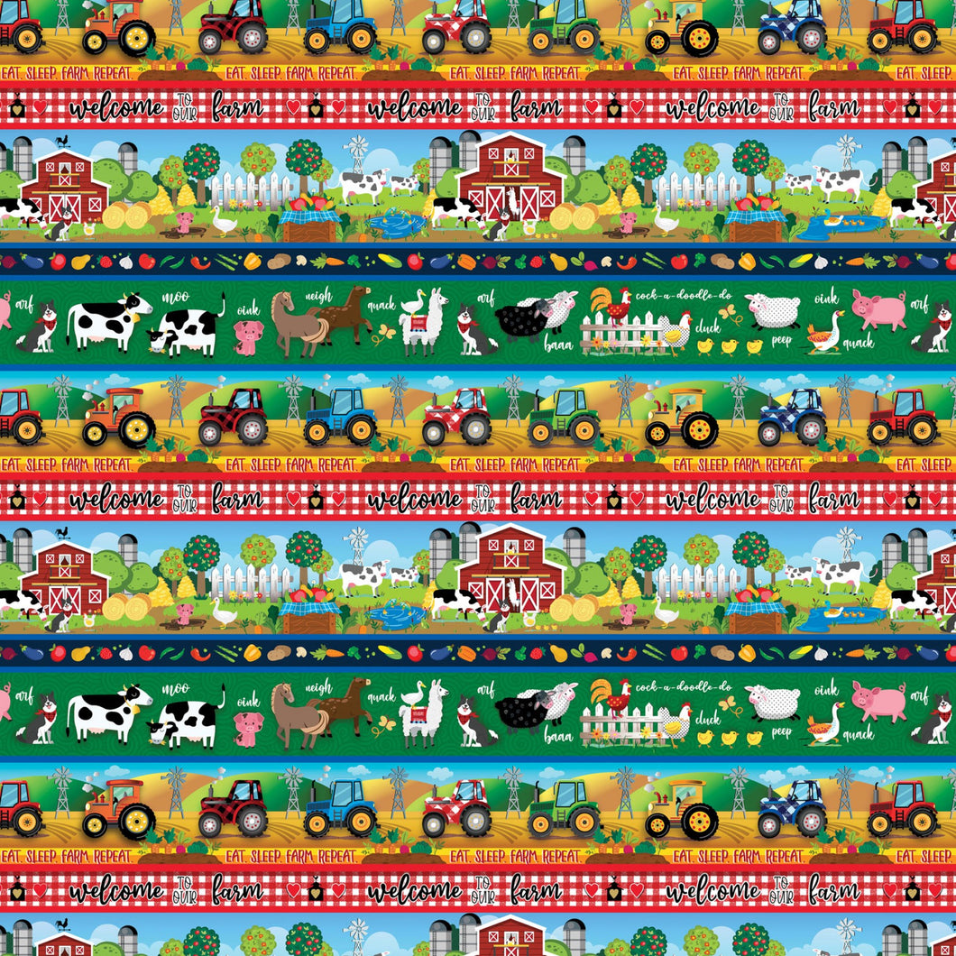 Barnyard Rules Barnyard Stripe Cotton Fabric