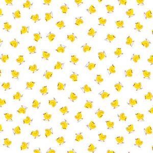 Barnyard Rules Here Chickies Cotton Fabric