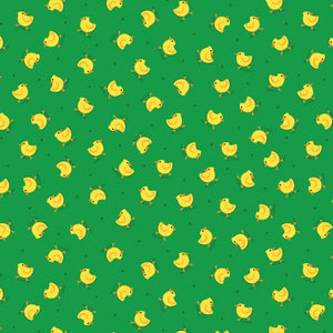 Barnyard Rules Here Chickies Cotton Fabric
