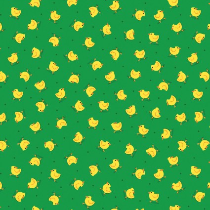Barnyard Rules Here Chickies Cotton Fabric